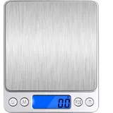 Digitale Präzisionswaage Feinwaage 2000g/0.1g Küchenwaage Fein Gramm Gold Waage Digitalwaage Lebensmittelwaage Briefwaage