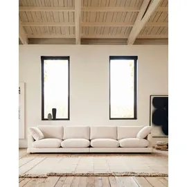 Natur24 Kave Home Sofa 6-Sitzer Gala Stoff Beige