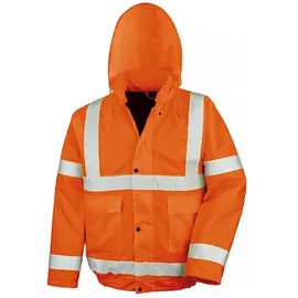 result safe-guard Unisex Sicherheits Winter Blouson - Arbeitsjacke | ISOEN20471:2013 - Core fluorescent orange M