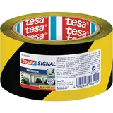 Tesa Markierungsklebeband 66 m x 5 cm Schwarz/Gelb