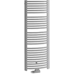 Kermi Basic 50 R gebogen Badheizkörper 89,9 x 7,3 x 177 cm, Heizung, glanzsilber