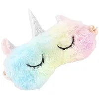 FORLADY Schlafmaske Frauen Unicorn Augenmaske Plüsch Cartoon Shade Augenmaske Shading Für Erwachsene Kind plüsch