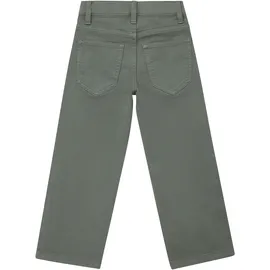 s.Oliver Stoffhose S.OLIVER JUNIOR, Mädchen, Gr. 140, N-Gr, khaki, Web, Obermaterial: 98% Baumwolle, 2% Elasthan, unifarben, lang, Hosen Stoffhose, mit geradem Bein