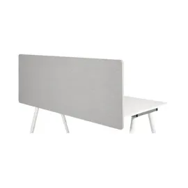 HJH Office Akustik Tischtrennwand FLEXMIUT D 160 cm Hellgrau