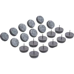 BGS DIY 80868 Satz Filzgleiter gestiftet Ø 24mm 20 teilig