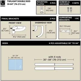 Umbra Twilight DBL 34 ROD 76-213 BLACK