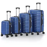 Juskys Hartschalen Kofferset Rom - Blau