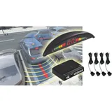 Trade Shop Traesio - Trade Shop - 4 parksensor-kit mit mini-wireless-led-display sound cutter schwarz -