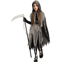 Spooktacular Creations Sensenmann Mädchen Kostüm Glühen im Dunkeln für Halloween Dress Up Party, Large (10-12 yrs)