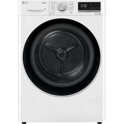 LG Trockner V9R09TC mit 9 kg Kapazität ǀ Dual Inverter Wärmepumpentechnologie ǀ Weiß
