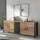 Home Affaire Sideboard HOME AFFAIRE "Olin", braun (appenzeller fichte, appenzeller fichte, schwarz matt), B:220cm H:79cm T:48cm, Sideboards, Sideboard, Breite 220cm