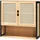 [en.casa] Badezimmerschrank, Tervola 60x60x20 cm