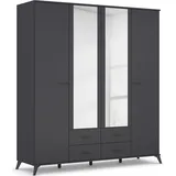 Rauch »Lucena« mit schräg ausgestellten Füßen im Monochrom-Stil, mit Spiegel grau