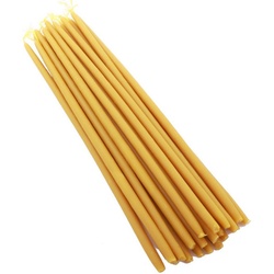 NKlaus Bienenwachskerze 870g (ca. 50 St) Kerzen 100% Bienenwachs L: 32cm gelb