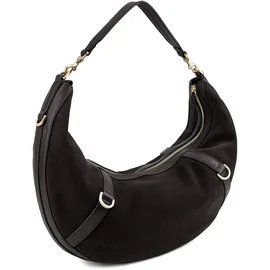 LES VISIONNAIRES Enya Schultertasche Leder 46 cm braun