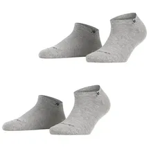 Burlington Everyday 2 Paar Sneakersocken Grau 36-41
