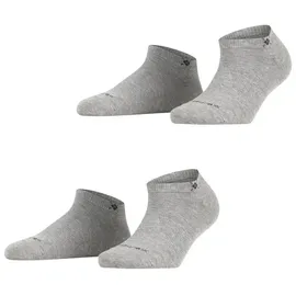 Burlington Everyday 2 Paar Sneakersocken Grau 36-41