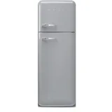 Smeg FAB30RSV6 Retro-Kühl-Gefrierkombination (222 l, 1720 mm hoch, Silber)