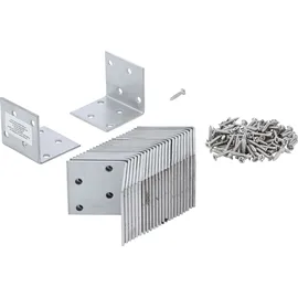 BGS Winkelverbinder rostfrei 40 x 40 x 40 mm Spar-Pack 25 Stück