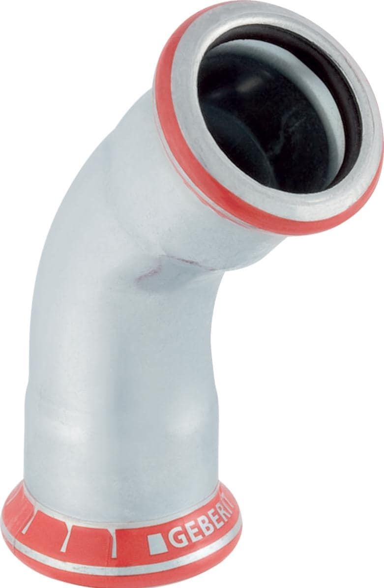 Geberit, Zubehör Sanitärinstallation, elbow 45 ° C-STAHL 54 mm (23608) buy cheap online