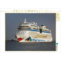 Calvendo Puzzle Aida Stella in der Hafeneinfahrt Warnemünde |