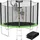 Kinetic Sports Salto Plus 244 cm inkl. Sicherheitsnetz, Regenplane und Leiter Grün