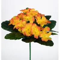 Seidenblumen Roß Primelbusch 24x22cm orange mit 20 Blüten PM