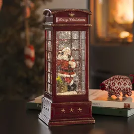 Konstsmide LED Telefonzelle mit Weihnachtsmann 1 LED Warmweiß