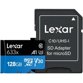 Lexar microSDXC 128GB UHS-I 633x + SD-Adapter
