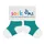 Sock Ons Unisex - Baby Sockenhalter 140555, Gr. 6-12 Monate, Türkis