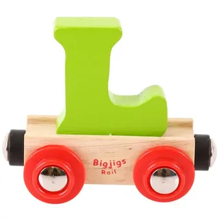 Bigjigs Rail Rail Name Letter L (Green)