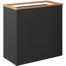 vidaXL Pflanzkübel 80 x 40 x 80 cm Schwarz