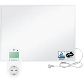 bringer-germany Bringer® Infrarotheizung - 600 (BRIH600) / BRTT: Steck-Thermostat programmierbar / Weiß