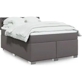 vidaXL Boxspringbett 140 x 200 cm Grau