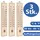 mikoni 3-er Set analog Außen Innen Thermometer Holz Holzthermometer MD9