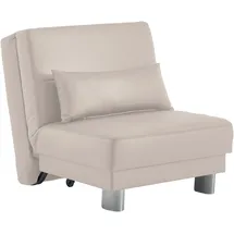 Home Affaire Schlafsofa HOME AFFAIRE "Gina", beige, B:80cm H:86cm T:195cm, 100% PU, Sofas, Schlafsofa, mit einem Handgriff vom Sofa zum Bett