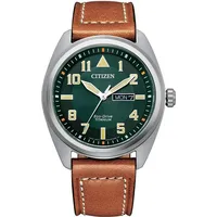 Citizen Bm8560-11x Uhr - Brown Leather / Green -