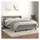 vidaXL Boxspringbett mit Matratze Hellgrau 140x200 cm Samt