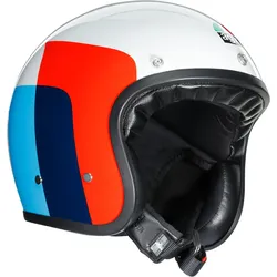AGV X70 Vela Jet Helm, wit-rood-blauw, XS