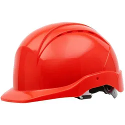 AS Arbeitsschutz Nitras Industrieschutzhelm Head Protect | 1 Helm | Kunststoff rot