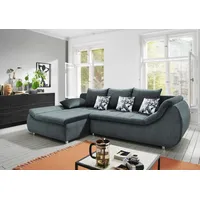 INOSIGN Ecksofa »Imola L-Form«, auch mit Bettfunktion blau