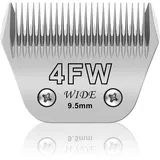AUDOC 4FW breite,abnehmbare Klingen für die Hundepflege,kompatibel mit Andis,Oster A5,Wahl KM10 Schermaschinen,Schnittlänge 3/8 Zoll (9,5 mm),passend für größere Tiere