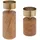 Atmosphera Créateur d'intérieur Kerzenständer-Set onesize Holz Braun
