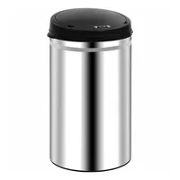 vidaXL Automatischer Sensor-Mülleimer 40 l Silber