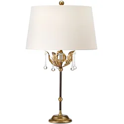 Elstead Lighting Amarilli Tischlampe E27 Bronze mit goldener Patina