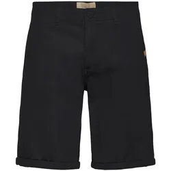 Chinoshorts BLEND "Chinoshorts BHMTirex", Herren, Gr. L, N-Gr, schwarz, Obermaterial: 98% Baumwolle CO. 2% Elasthan EL., Hosen Chinoshorts