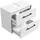 Badplaats Waschbeckenunterschrank Florence 60 x 50 x 35 cm Weiß Hochglanz