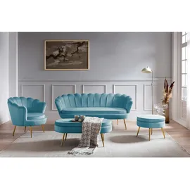 SalesFever Clam oval blau/gold