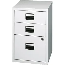 BISLEY Home Standcontainer lichtgrau 3 Auszüge Kunststoff-Muldengriff schwarz 41,3 x 40,0 x 67,2 cm