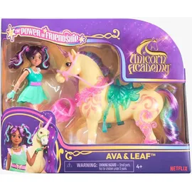 unicorn academy - Ava und Einhorn Leaf Set, ca. 12 cm